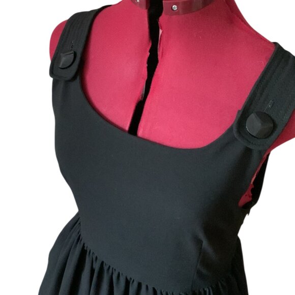 LUNA - Little black dress - Bubble skirt buttons details on strap - Medium - Picture 5 of 10